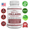 Multi-Collagen Peptides Powder with Collagen Types I, II, III, V and X, Hair, Nails and Joint Support, Anti-Aging