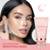 Collagen Overnight Wrapping Peel Off Facial Mask Set Korean Collagen Night Wrapping Mask Deeply Hydrates Night Care Mask Cream