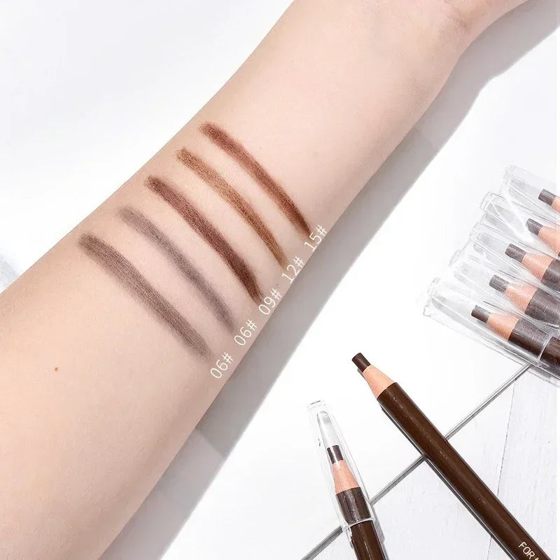 5pcs Professional Waterproof Microblading-Style Eyebrow Pencils – Long-Lasting, Smudge-Proof, Natural Tint Makeup Enhancers