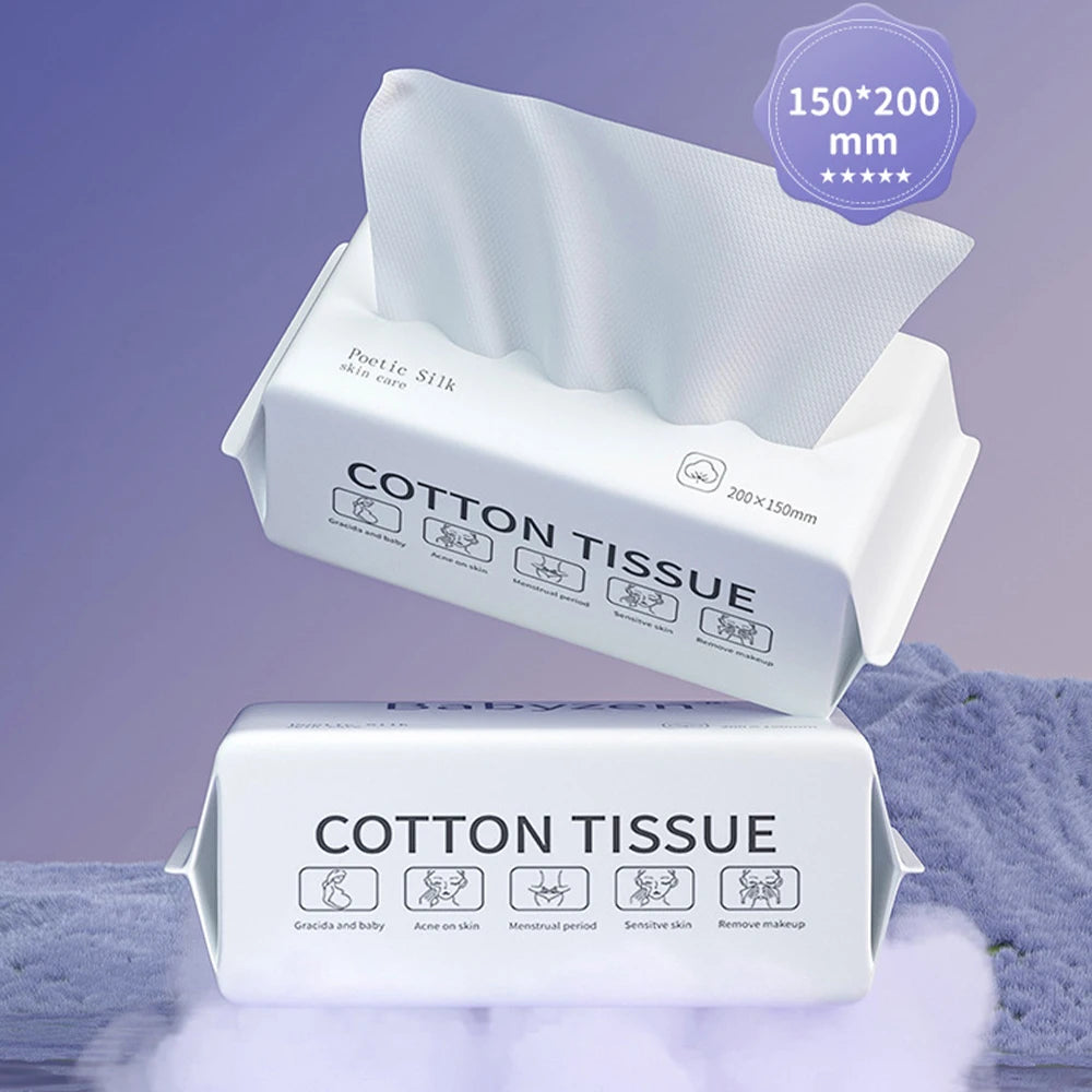 Extractable Face Wash Towel Disposable Cotton Makeup Beauty Salon Cleansing Face Wipe Towel Dry and Wet Dual Purpose Soft Towel