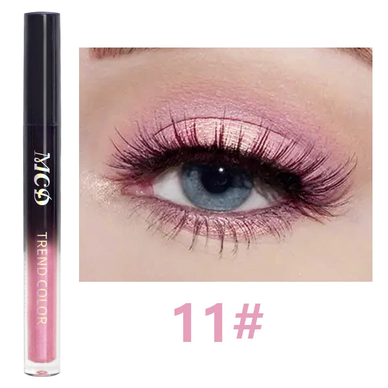 13-Shade Waterproof Liquid Eyeshadow Palette - High Shine Long-Lasting & Smudge-Proof Makeup Set for Glamourous Looks glitter
