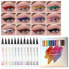 QIBEST Colored Eyeliner Set Waterproof Eyeliner Pencil Long Lasting Matte Eye Liner Makeup Colorful Liner Eyes Cosmetics Kits