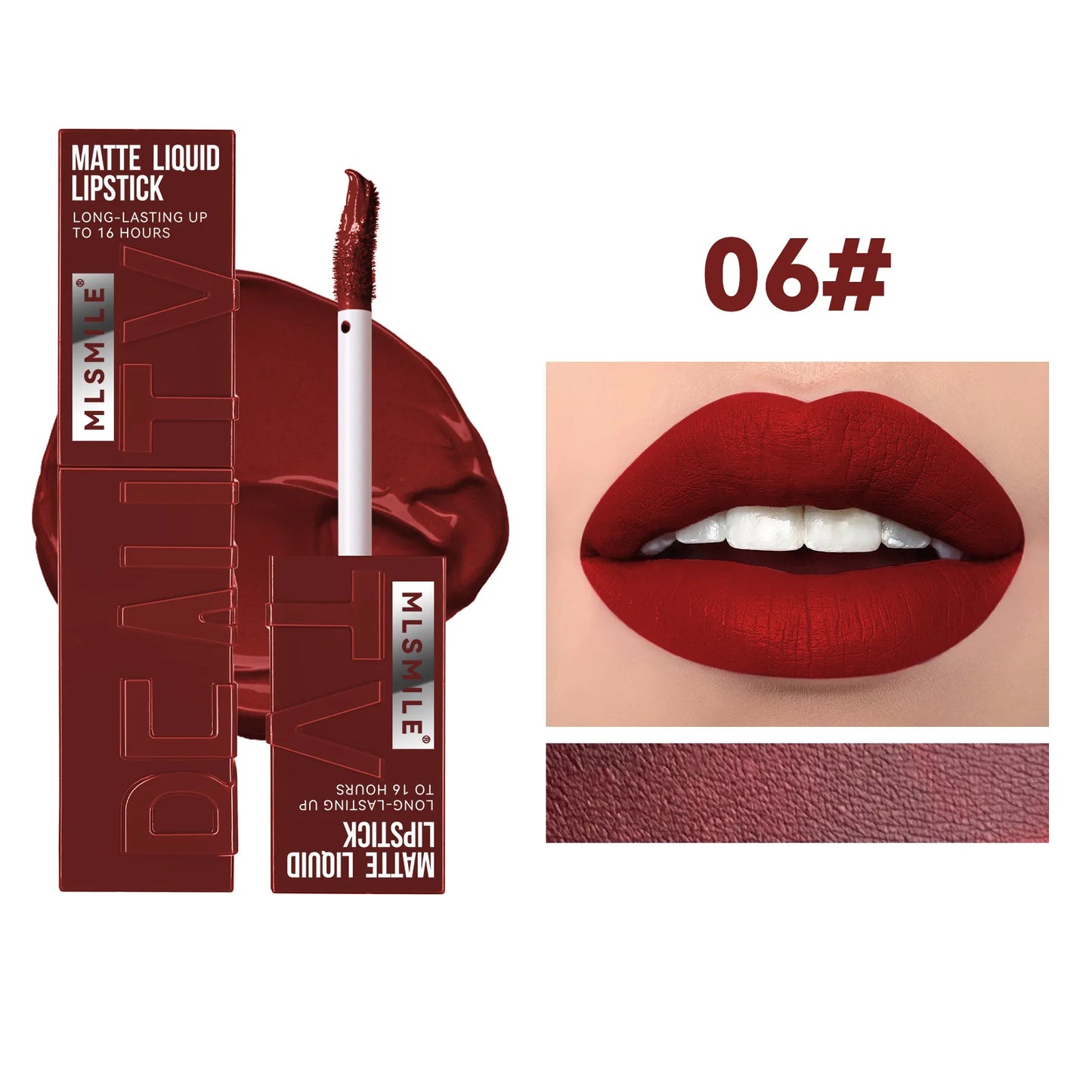 6 Colors Nude Matte Lip Gloss Waterproof Lasting Lipstick Nude Red Pink Velvet Liquid Lipsticks Makeup Cosmetic