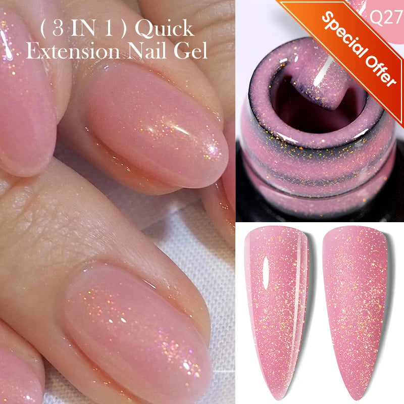 LILYCUTE Thermal Nail Gel Polish 3 Layers Temperature Shiny Color Changing Series Semi Permanent Soak Off UV Nail Gels Polish