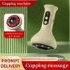 USB Rechargeable Handheld Abdominal Massager with Adjustable Guasha Cupping Intensity for Hot Compress Arm & Leg Massage