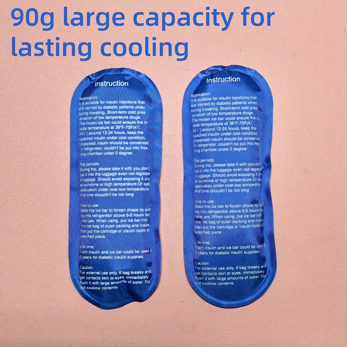 1/6pcs Insulin Gel Ice Bag Reusable Cooling Bag Refrigerated Ice Strip Cold Insulation Ice Pack for Pain Relief Medicine Storage