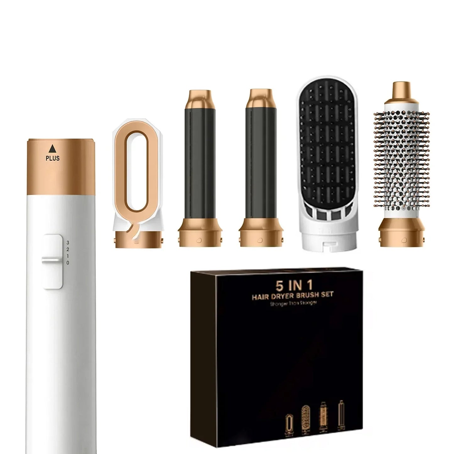 5 in 1 Multifunctional hair dryer Straightener Curling iron Curling iron with brush Hot air comb Styling set