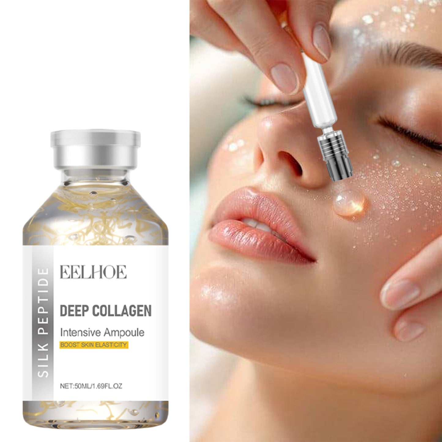 Peptide Facial Serum Containing Collagen, Niacinamide, And a Complex of 30 Peptides. It Hydrates, Firms The Skin, Improves Uneven Skin Tone, And Is Suitable for All Skin Types