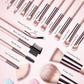 BESTOPE PRO Makeup Brushes with Case, 20PCs Travel Makeup Brush Set, Foundation Concealer Blush Eyeshadow Brush Set Contour