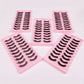 Fluffy False Eyelashes Eyelash Extensions, 10 Pairs Wispy Cat-Eye Look Faux Lashes, Natural Look Eyelash Extensions, Volumized F