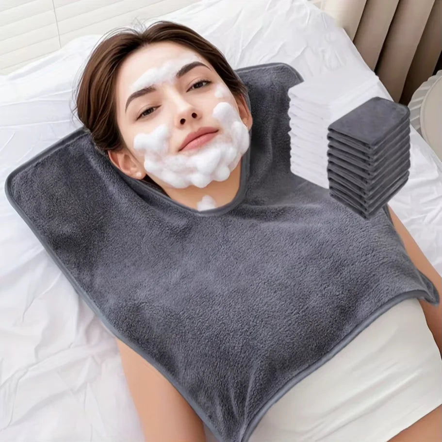 1 Pc Beautician's Special Face Towel - Spa Grade U-shaped Face Towel - Soft Massage and Skincare Tool