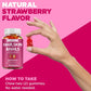 Natural Biotin Gummies - Supports Hair, Skin, Nails & Collagen, Dietary Supplement, Antioxidant - 100 Gummies