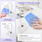Wireless Nail Lamp LED UV Nail Dryer Rechargeable Auto Sensing Touch Control Fast Drying Nail Light 360° Bendable Table Lamp