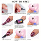 6pc Glitter Cat Magnetic Nail Gel Polish Set Cat Eye Holographic Reflective Semi Permanent UV Gel Soak Off Sparkling Nail Art