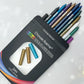 12 Colors Set Glitter & Shimmer Eyeliner Stick Pack - Long-Wearing Blue Tone Eyeliner Pencil with Smooth Application - Versatile