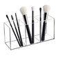 Transparent Makeup Brush Organizer, Makeup Storage Tray, Bathroom Drawer Makeup Organizer, 3 Slot Acrylic Makeup Brush Organizer