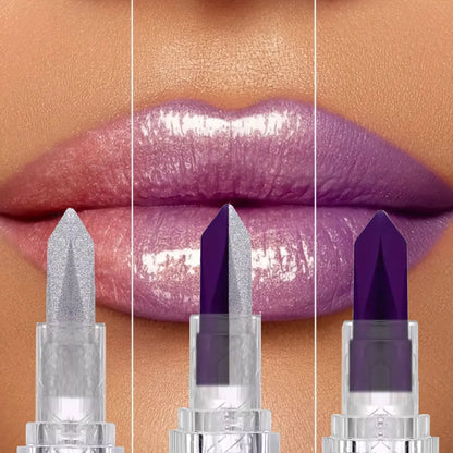 Two-color gradient mermaid lipstick - Sequins completed, moisturizing lipstick, smooth application technique