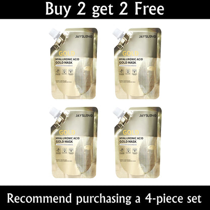 JAYSUING 24k Hyaluronic Acid Gold Moisturizing Facial Mask Whitening Mask for Face Women Korean Skin Care Products