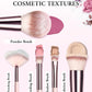 BESTOPE PRO Makeup Brushes with Case, 20PCs Travel Makeup Brush Set, Foundation Concealer Blush Eyeshadow Brush Set Contour