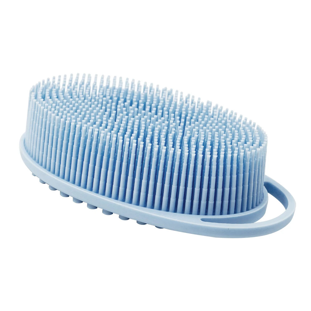 Exfoliating Shower Massage Scraper Bathroom Non-slip Bath Mat Back Massage Brush Silicone Foot Wash Body Cleaning Bathing Tool