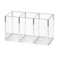 Transparent Makeup Brush Organizer, Makeup Storage Tray, Bathroom Drawer Makeup Organizer, 3 Slot Acrylic Makeup Brush Organizer
