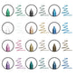 12 Colors Set Glitter & Shimmer Eyeliner Stick Pack - Long-Wearing Blue Tone Eyeliner Pencil with Smooth Application - Versatile