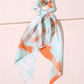 New Fashion Print Bow Scrunchies Hair Ribbon For Women Elastic Hair Band Girls Horsetail Hair Ties Hair Accessories