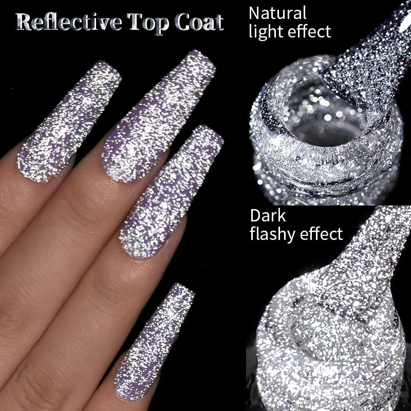 LILYCUTE 5ml Line Art Gel Nail Polish Gold Silver DIY Drawing Gel Reflective Glitter Design Semi Permanent Painting Gel Varnish