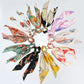 New Fashion Print Bow Scrunchies Hair Ribbon For Women Elastic Hair Band Girls Horsetail Hair Ties Hair Accessories