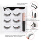 2/3/4 Pairs Magnetic Eyelashes Set Waterproof Liquid Eyeliner Tweezer Wispy False Eyelashes Dramatic 3D Mink Lashes Makeup Tools