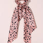 New Fashion Print Bow Scrunchies Hair Ribbon For Women Elastic Hair Band Girls Horsetail Hair Ties Hair Accessories