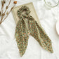 New Fashion Print Bow Scrunchies Hair Ribbon For Women Elastic Hair Band Girls Horsetail Hair Ties Hair Accessories
