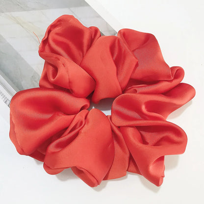 Oversized Scrunchies Big Rubber Hair Ties Elastic Hair Bands Girs Ponytail Holder Smooth Satin Scrunchie Women Hair Accessories