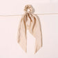 New Fashion Print Bow Scrunchies Hair Ribbon For Women Elastic Hair Band Girls Horsetail Hair Ties Hair Accessories