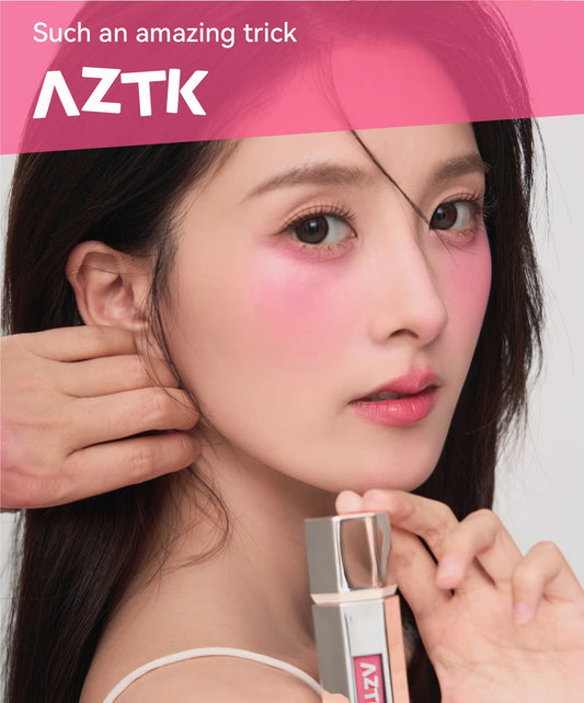 AZTK Liquid Blusher Tanned Jello Color Powder Rendering Moisturizing Longlasting Beauty Expands Contracts Cheek Face BlushMakeup