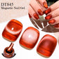 MEET ACROSS Pink Red Cat Eye Gel Nail Polish 7ml Jelly Amber Cat Magnetic Gel Nail Soak Off UV LED Semi Permanent Gel Nail Art