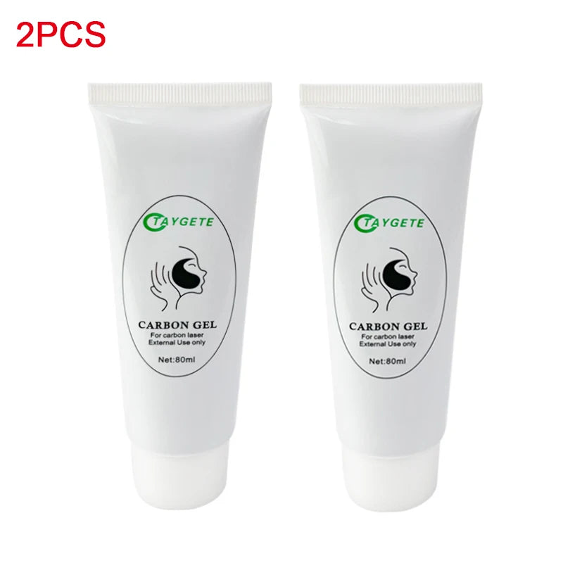 Black Gel Mask For ND YAG Laser Skin Peeling Carbon Cream Rejuvenation Whitening Facial Moisturizing Peel Deep Cleaning 80ML/PCS