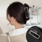 Metal Hair Clip Fashion Barrettes Korean Geometric Black Bow knot Hair Claw for Women Thick Thin Accessories Bath Crab Clamp