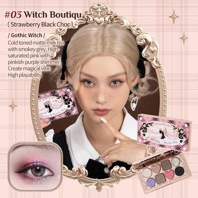 Moonlight Mermaid Gemstone Eyeshadow Palette Highly Pigmented Matte Shimmer Swan Ballet Eye shadow Collection