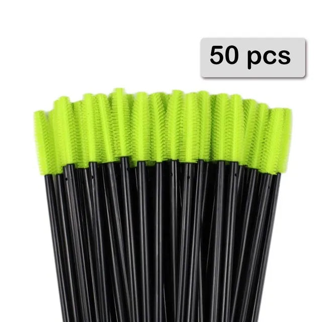25pcs Silicone Mascara Wands Applicator Disposable Eyelash Brushes Comb Beauty Makeup Brush For Women Eyelash Extension tools