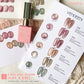Vendeeni 6 Colors Magnetic Cat Eye Gel Nail Polish Set Pink UV LED Soak Off Gel Varnish Crystal Cat Eye Gel Lacquer With Display