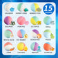 Bath Bombs for Kids with Surprise Inside, 15 Pack Kids Bath Bombs Gift Set, Natural Organic Kids Bubble Bath Fizzy with Bath Toy
