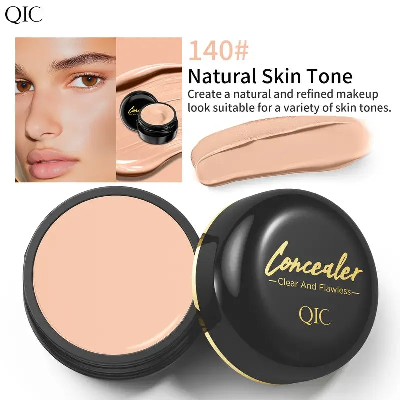 Full Coverage Concealer-waterproof,for Covers Skin Blemishes and Wrinkles and Tattoos,Regulates Skin Tone,Face Concealer Makeup