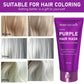 Purple Hair Mask - Lotion Is for Blonde Hair, Platinum, Bleached, Silver, Gray, Gray and Brass Hair - Remove Yellow Blend Dry, Damaged Hair - No Residual and Vegetarian Food