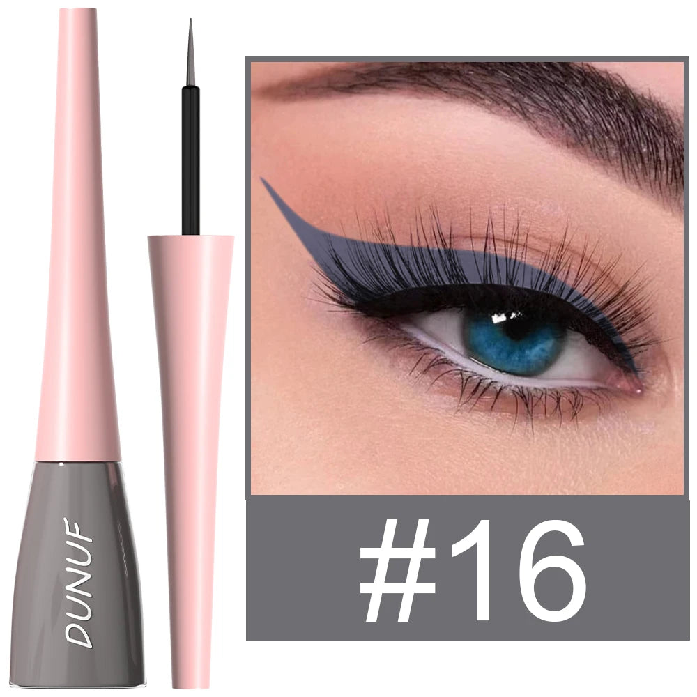DUNUF 1 Pcs Waterproof Long-Wearing Liquid Eyeliner - Smudge-Resistant, Transfer-Proof, Perfect For Creating Dramatic Looks