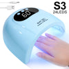 UV LED Nail Lamp Professional Gel Polishing Nail Light 24 LED Nail Art Quick Dryer for Nail Gel Curing Nail Salon Tool