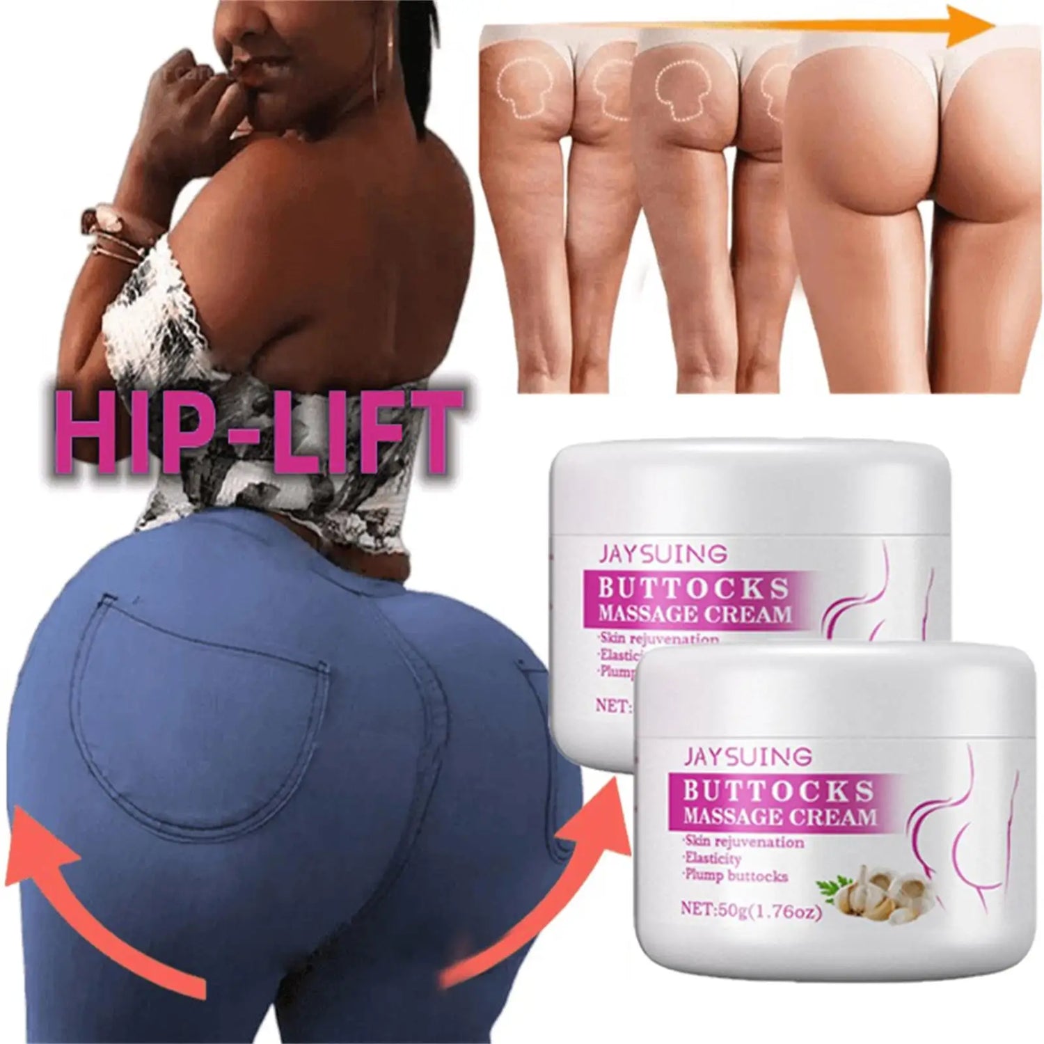 Hip/butt lifting creams