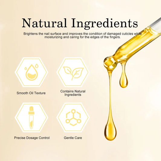 15ML Nail Cuticle Nutrient Oil Nourish Repair Damaged Nail Care Nutrition Oil Treatment Moisturizes Strengthen Bright for Nails