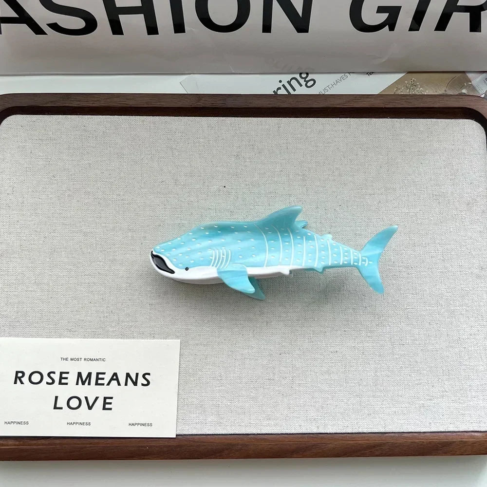 Big Collection Ocean Beach Series Hair Claw Hippocampus Jellyfish Dolphin Acetate Hair Claw Clip for Women Girl Hair Accessories