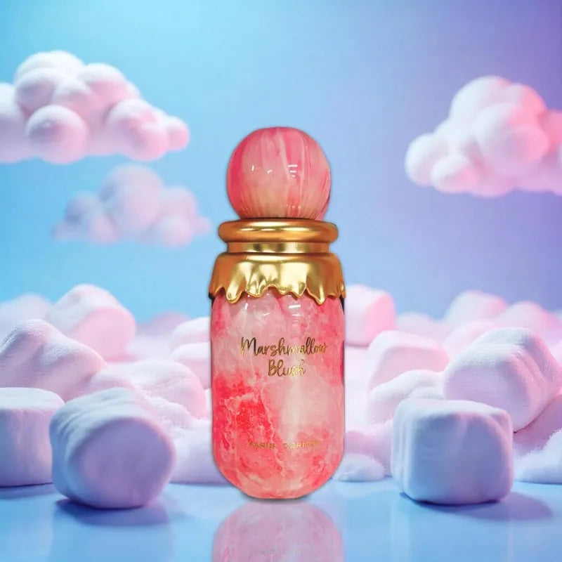 Paris Corner Marshmallow Blush EDP Gourmand Marshmallow Strawberry Perfume Women Long-Lasting Sweet Scent Fragrance 3.4 Fl Oz